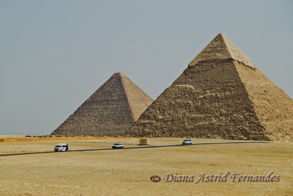 Egypt-tourist-vans-at-base-of-Pyramids-Giza
